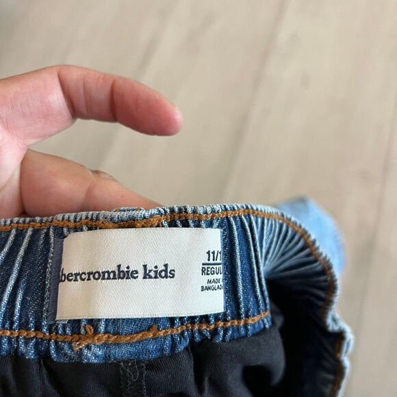 Abercrombie kids denim drop-waist pleated skort size 11/12 - Picture 6 of 8